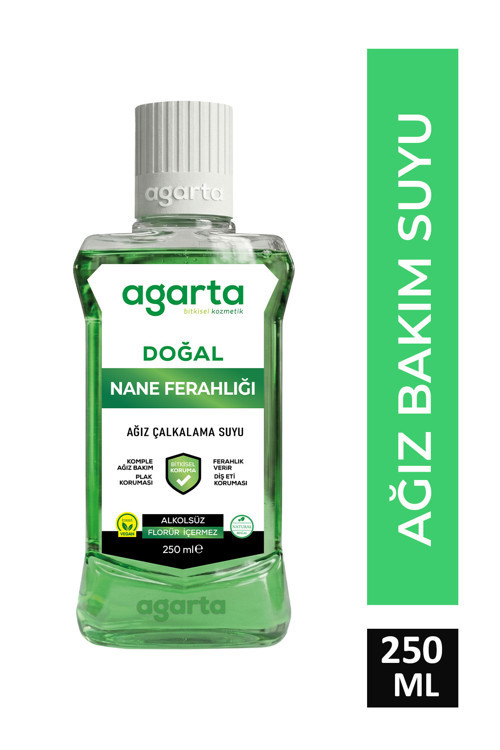 Ağız Çalkalama Suyu Doğal Nane Ferahlığı Alkolsüz 250 Ml