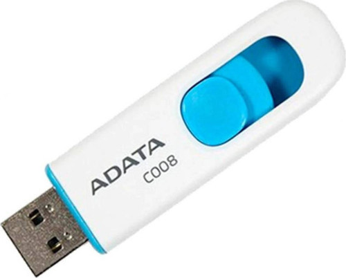 C008-16Gb 16Gb Usb2.0 Classic (White + Blue) Flash Bellek