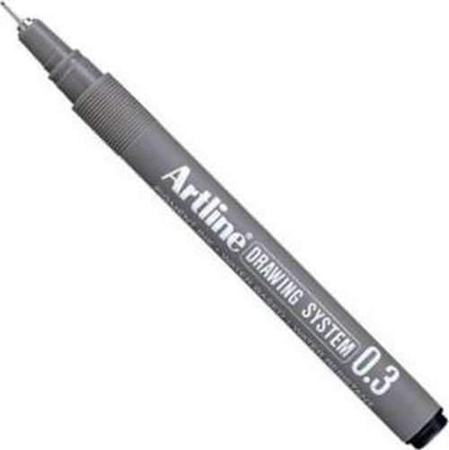 Teknik Çizim Kalemi Drawing System 0.03 Mm Uç Siyah EK-2303 (12 Li Paket)