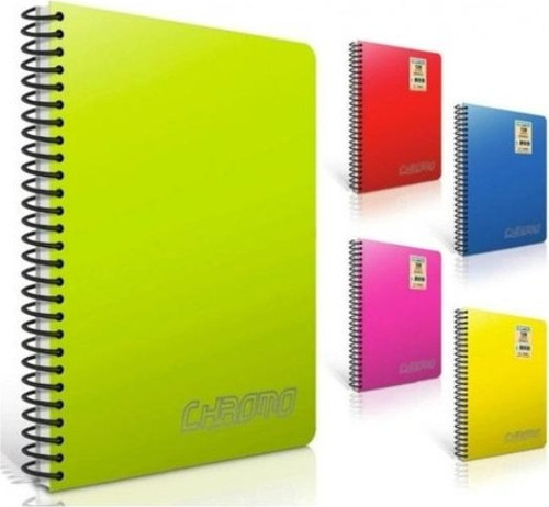 Chromo A5 Spiralli Pp Kapak Defter 120 Yaprak Kareli (4 Lü Paket) 1350