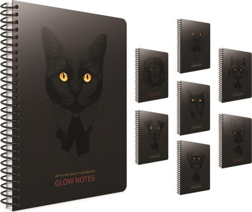 Glow Notes Spiralli Sert Kapak Defter 17X24Cm 120 Yaprak Çizgili 3-4202000-2011 (Asorti 1 Adet)