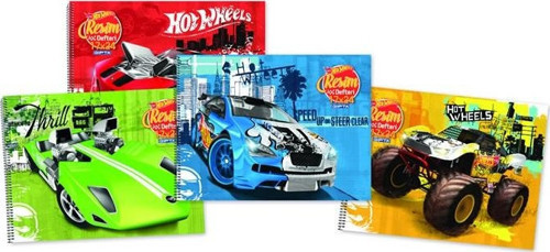 Hot Wheels Spiralli Resim Defteri 17X24Cm 15 Yaprak (12 Li Paket) 5436