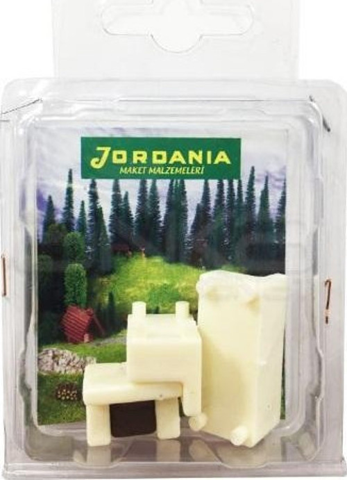 Ölçekli Mimari Maket Koltuk Takım 2 Tekli 1 İkili Deri 1/050 Je08-Sf106-050
