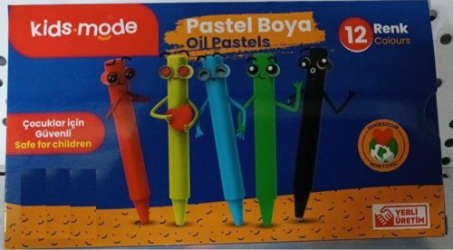 Yağlı Pastel Boya Üçgen 12 Renk DKPB105
