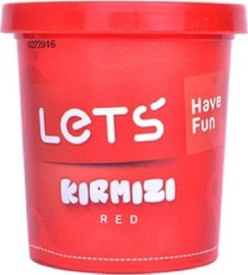 Tek Renk Oyun Hamuru Kırmızı 115 Gram L8440-2 (24 Lü Paket)