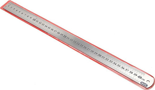 Çelik Cetvel 40 Cm (Rakamlar Pres Baskıdır)