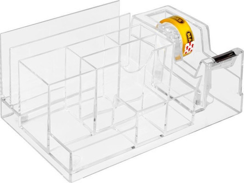 Desk Organizer Bant Kesicili a Seti (a Üstü Kalemlik Notluk Seti) Şeffaf