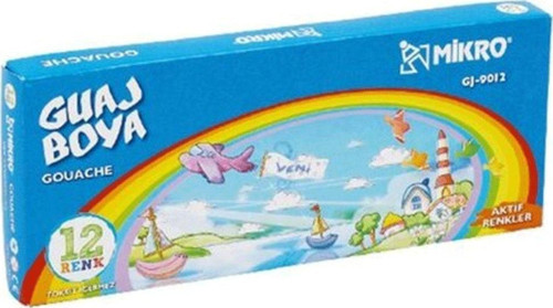 Guaj Boya 12 Renk Set 9Ml GJ-9012