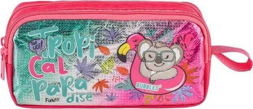 Kalem Çantası Tropikal Pradice Pembe Mu-8966