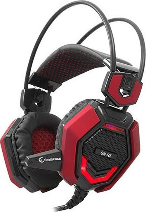 Siyah-Kırmızı Gaming Baş Üstü Kulaklık SN-R5