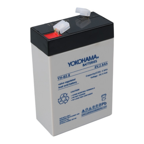YH-62.8 6 Volt 2.8 Amper Dik Akü 66x33x97 mm Yeni Tarihli Taze Akü - Eski Akü İadesiz