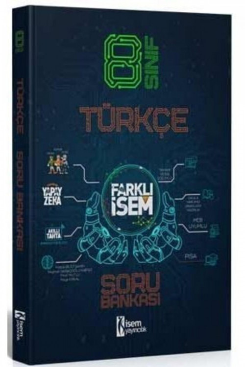 2021 8. Sınıf Farklı İsem Türkçe Soru Bankası İsem Yayıncılık