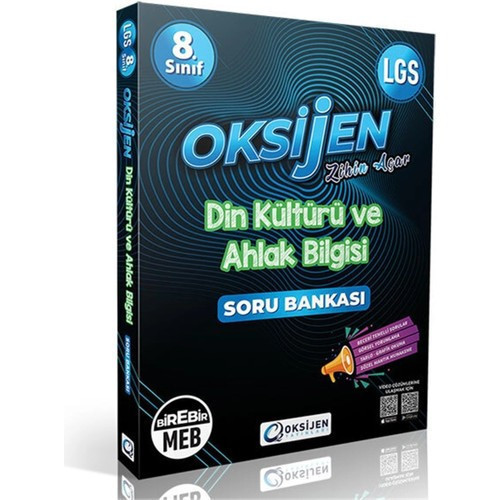Oksijen Yayınları 8. Sınıf Lgs Din Kültürü Soru Bankası 0822