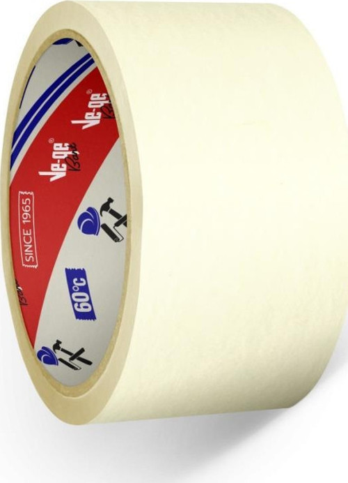 Krepe (Maskeleme) Bandı 18 mm X 30 Metre Bej Gp (6 Lı Paket)