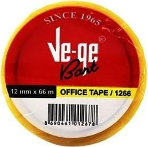 Selefon Bant Office Tape 12 mm X 66Mt (6 Lı Paket)