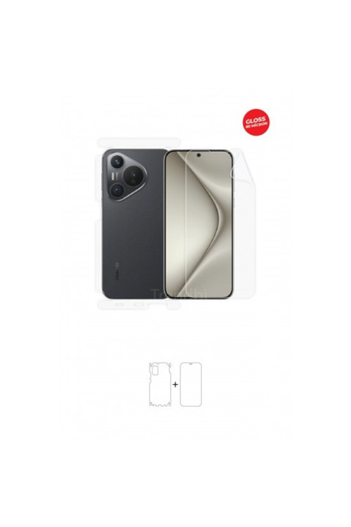 Huawei Pura 70 360 ° Full Body Ekran Koruyucu Kaplama Ön Arka Yan Darbe Emici Hd Film