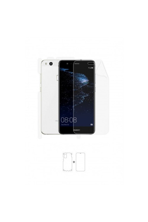 Huawei P10 Lite 360 ° Full Body Ekran Koruyucu Kaplama Ön Arka Yan Darbe Emici Poliüretan Film