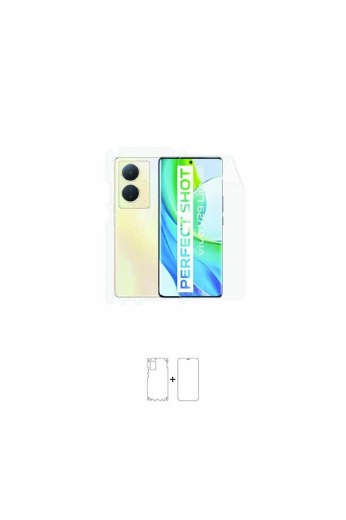 Vivo V29 Lite 5G Full Body 360 Derece Kaplama Ön Arka ve Yanları Kaplayan Poliüretan Film