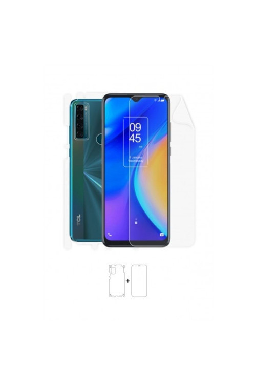Tcl 20 Se 360 ° Full Body Ekran Koruyucu Kaplama Ön Arka Yan Darbe Emici Poliüretan Film