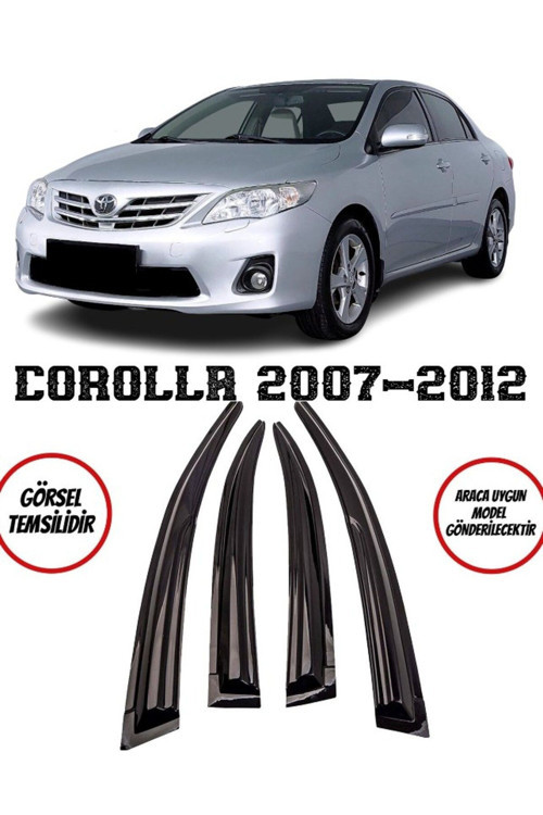 Toyota Corolla Cam Rüzgarlığı 4Lü 2007-2012 Arası