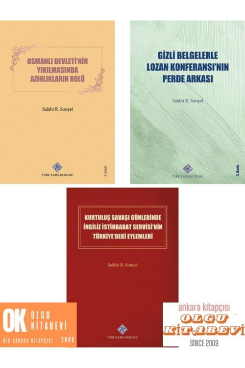 Türk Tarih Kurumu Yayınları Osmanlı Devleti'Nin Yıkılmasında Azınlıkların Rolü - Gizli Belgelerle Lozan Konferansı / 3 Kitap Set