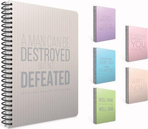 Now Spiralli Pp Kapak Defter 17X24Cm 100 Yaprak Çizgisiz (4 Lü Paket) 3623