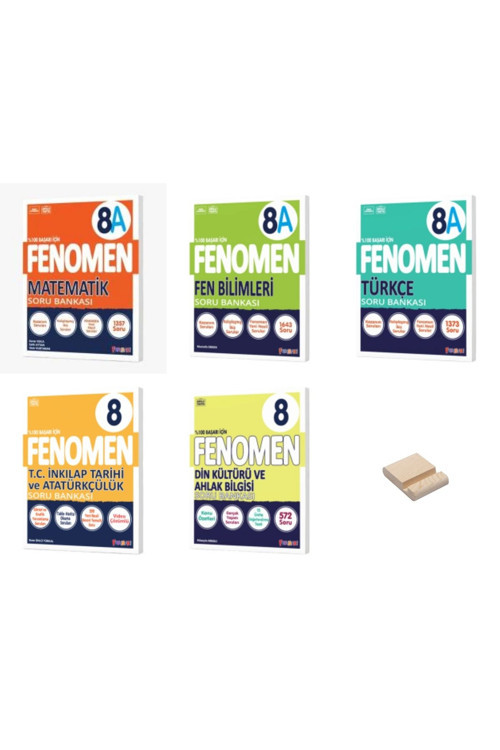 Fenomen Yayıncılık Lgs 8. Sınıf A Serisi Matematik Fen Türkçe İnkılap Ve Din 5Li Set Soru Bankaları