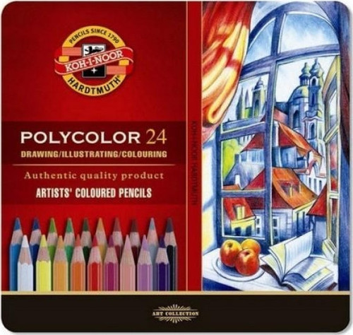 Koh-i Noor Set Of ArtistS Coloured Pencils Kuru Boya Kalemi 3824 24 Renk