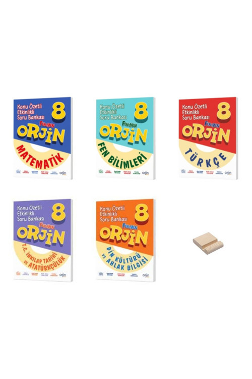 Fenomen Yayıncılık Orjin Lgs 8. Sınıf Matematik Fen Türkçe İnkılap Ve Din Etkinlikli Konu Özetli Soru Bankası 5Li Set