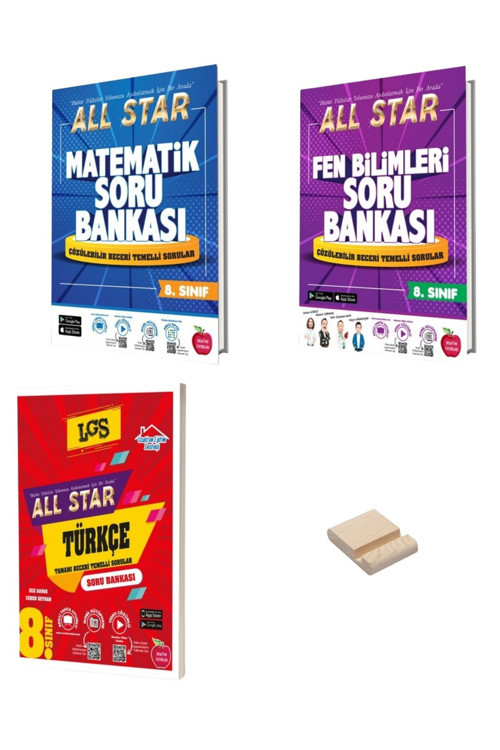 Newton Yayınları Lgs 8. Sınıf All Star Matematik Fen Bilimleri Ve Türkçe Soru Bankası 3Lü Set
