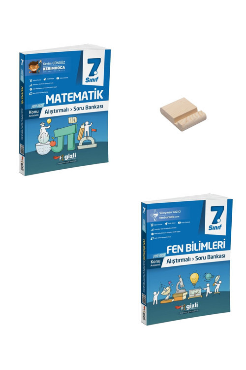 Gizli Yayınları 7. Sınıf Konu Anlatımlı Alıştırmalı Matematik Ve Fen Bilimleri Soru Bankası