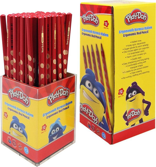 Kırmızı Kalem Oluklu Kopya Kalemi Kk015 (72 Li Paket)