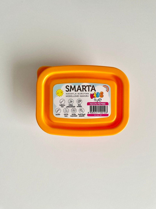 Akıllı Model Hamuru (Modelleme Hamuru) Sanat Kili Kids Neon Pembe 70 Gram (6 Lı Paket) 30000043