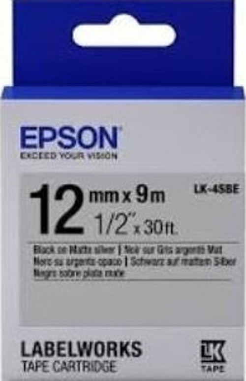 Lk-4Tbn Cleart Siyah Üzeri Beyaz 12Mm X 9 Metre Etiket