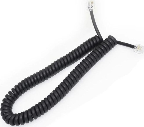 Spiral Siyah Pluglu Ahize Kordonu 30 Cm