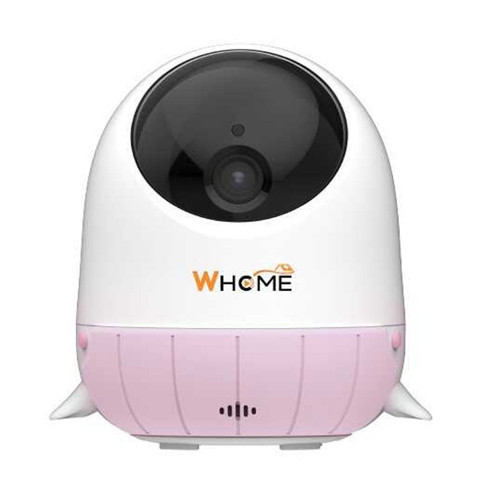 Whome Yapay Zeka Destekli 360 Derece Dönebilen Gece Görüşlü Pembe Wifi Bebek Güvenlik Kamerası 32 Gb Destekli