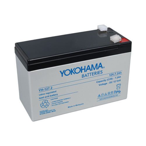 12 Volt 7.2 Amper Akü YH-127.2 150x65x90 Mm Taze Yeni Tarihli Akü