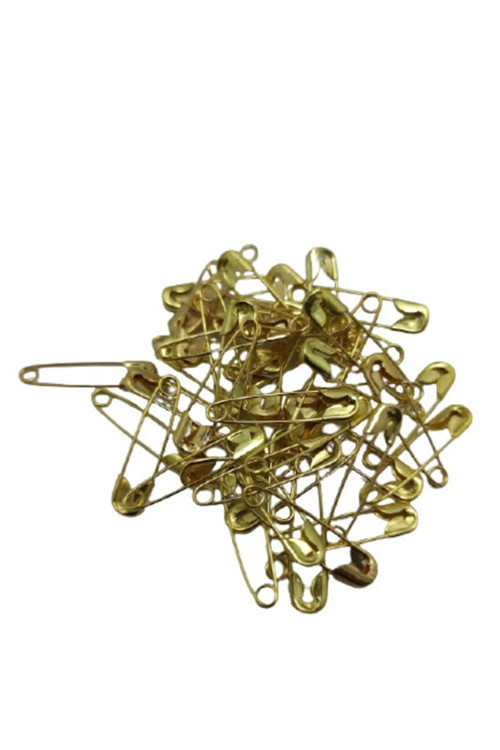 (1 Paket) 50 Adetli Sarı Çengelli Iğne 2 Cm Boyundadır Mini Boy (1 Paket)
