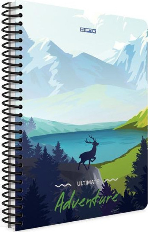 Adventure A4 Spiralli Karton Kapak Defter 100 Yaprak Çizgili (4 Lü Paket) 3845