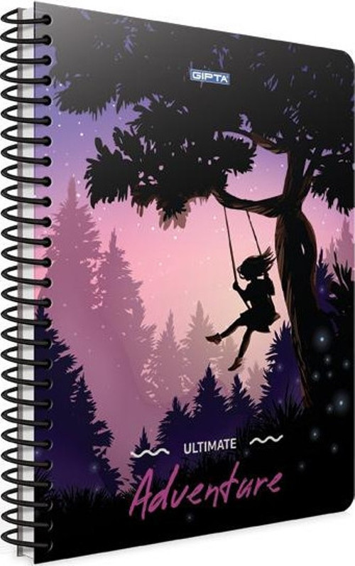 Adventure A4 Spiralli Karton Kapak Defter 80 Yaprak Kareli (4 Lü Paket) 3844