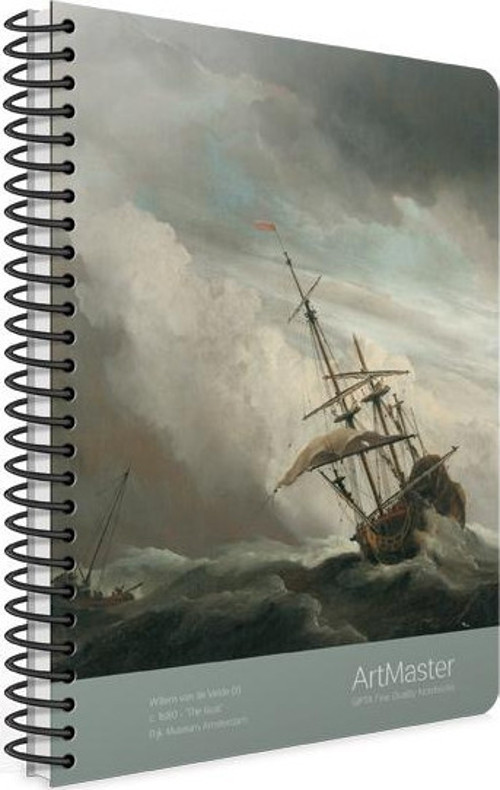 Art Master Spiralli Karton Kapak Defter 19X26Cm 100 Yaprak Kareli (4 Lü Paket) 3661