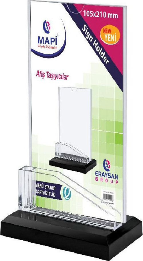 Menü Stand Kartvizitlik Dikey 105X210Mm Broşür Standı 5341815