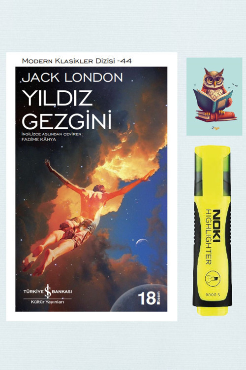 Dara Yayınları Yıldız Gezgini - Jack London - İş Bankası Kültür Yayınları - Fosforlu Kalem - Not Defter Seti