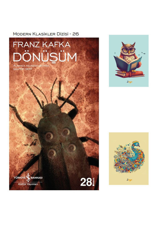 Dara Yayınları Dönüşüm - Franz Kafka - Iş Bankası Kültür Yayınları 9786254055614 (2 Not Defterli)