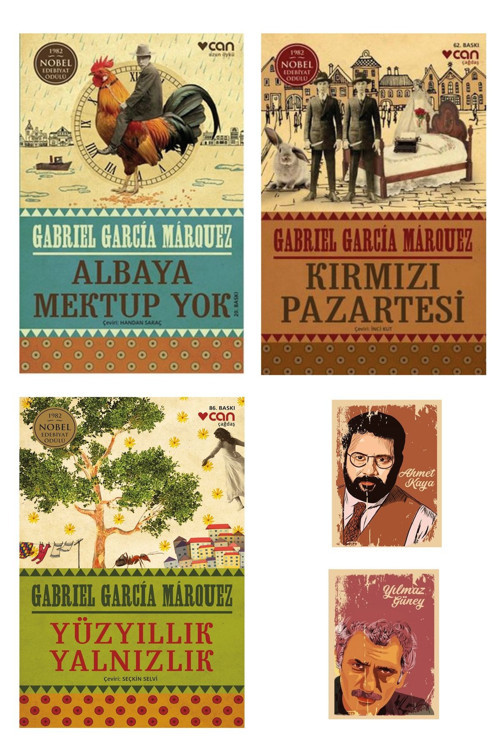 Dara Yayınları G. G. Marquez Romanları - Kırmızı Pazartesi - Yüzyıllık Yalnızlık - Albaya Mektup Yok Defterli Seti