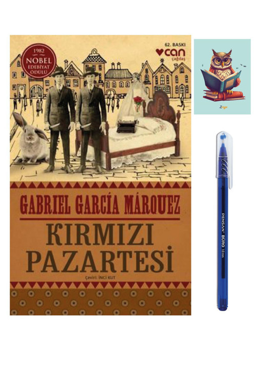 Dara Yayınları Kırmızı Pazartesi - Gabriel García Márquez - Can Yayınları - Pensan Büro Mavi Tükenmez Kalem