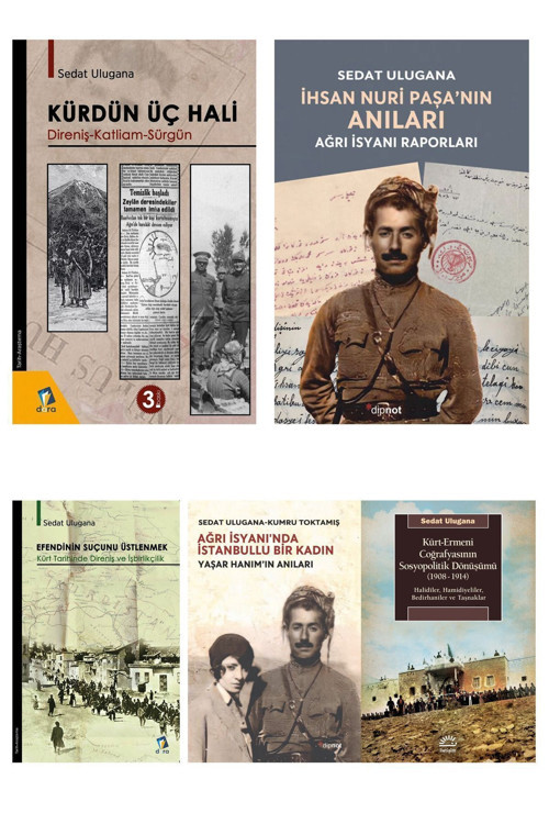 Dara Yayınları Sedat Ulugana Kürt Tarihi Seti-Kürdün Üç Hali-Ağrı Isyanı-İhsan Nuri Paşa