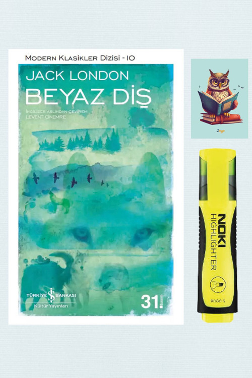 Dara Yayınları Beyaz Diş - Jack London - Iş Bankası Kültür Yayınları (Fosforlu Kalem - Baykuş Not Detferli)
