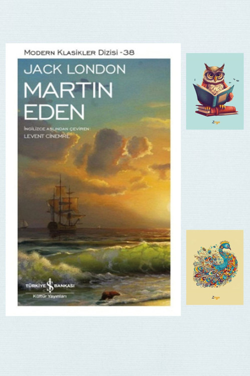 Dara Yayınları Martin Eden - Jack London - 9786053322122 İş Bankası Kültür Yayınları - Not Defterli Seti