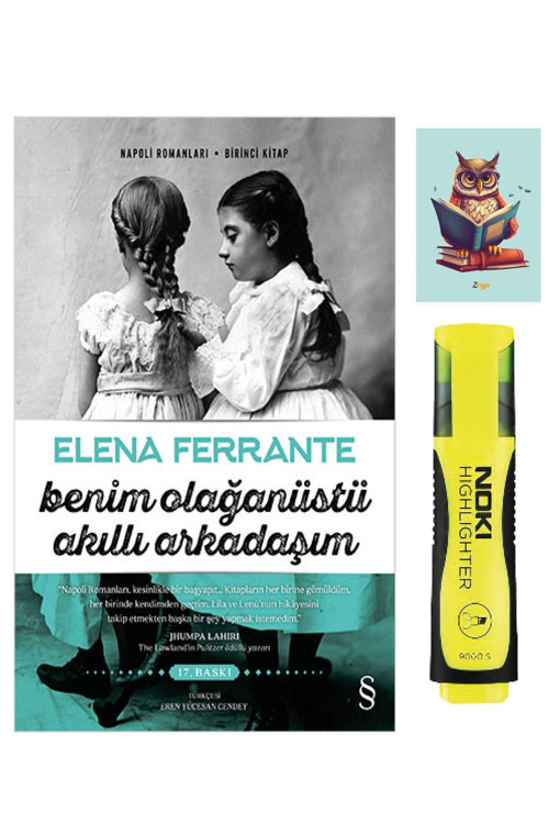 Dara Yayınları Benim Olağanüstü Akıllı Arkadaşım-Elena Ferran-Everest Yayınları-Fosforlu Kalem-Not Defteri Seti
